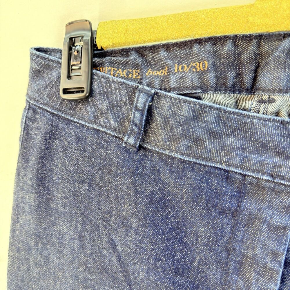 Talbots Heritage Jeans Boot Women Size 10/30 Fit 30x30   Straight Blue Stretch - Picture 6 of 16